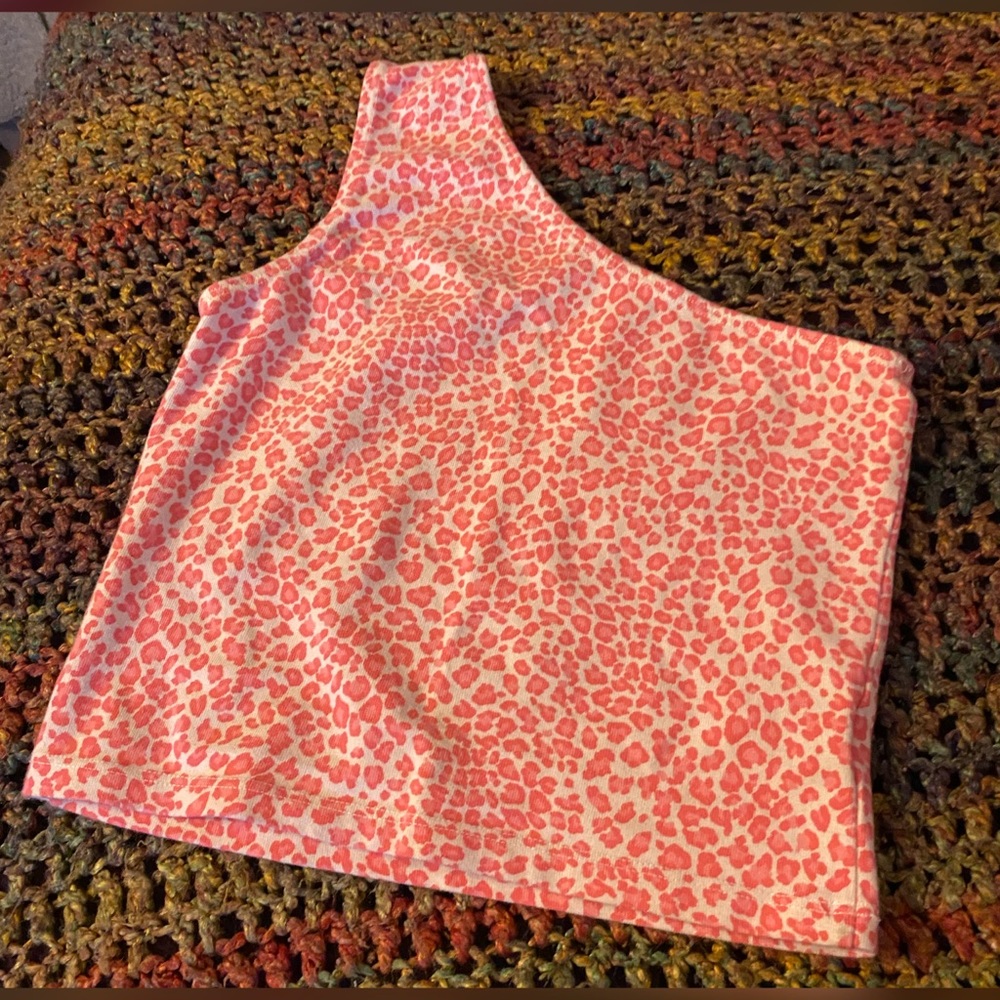 Brandy Melville Bubblegum Pink Cheetah Blythe Tank Top